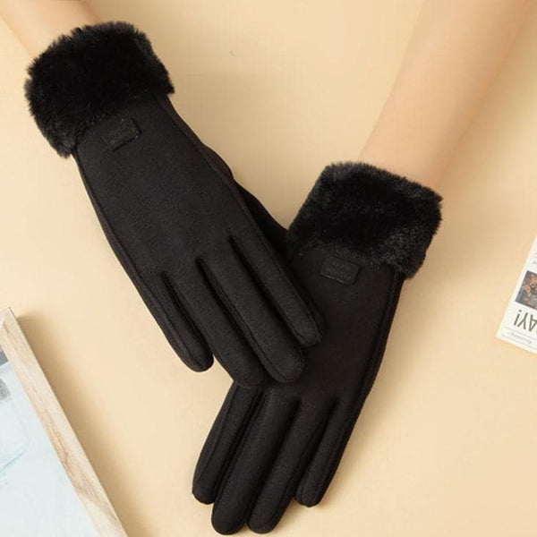 Gants moelleux coupe-vent à écran tactile