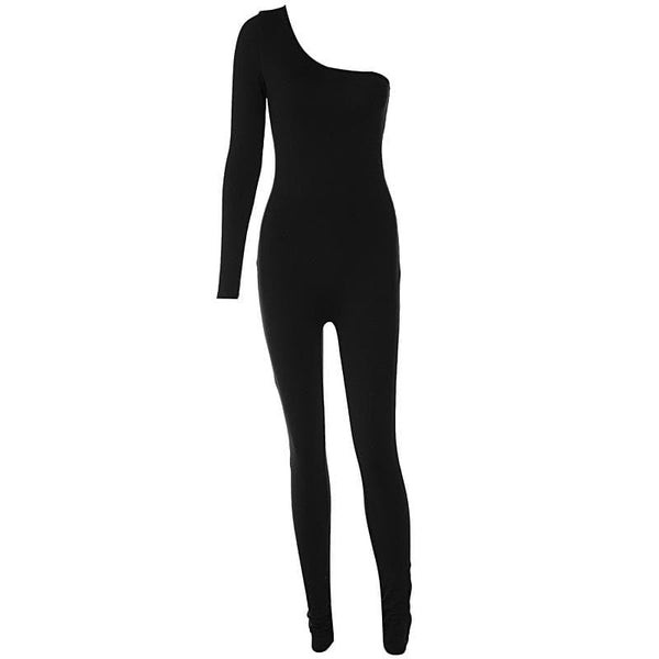 Combinaison asymétrique irrégulière unie 