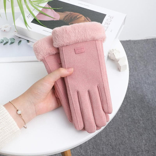 Gants moelleux coupe-vent à écran tactile 