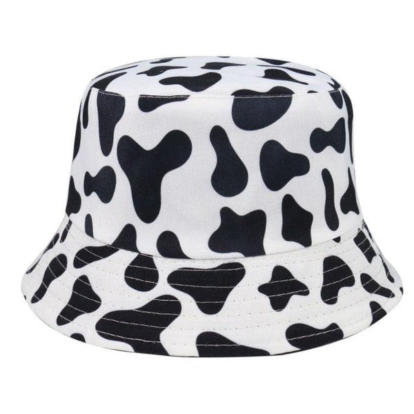 Chapeau de pêcheur double face à motif vache